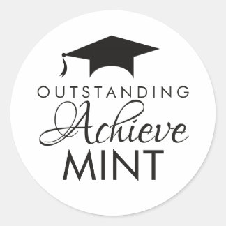 Abiturfeier der Abschlussklasse 2026 Minze Runder Aufkleber