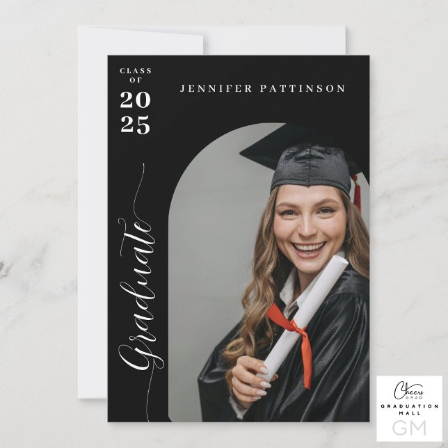 Abiturfeier in moderner Gestaltung Ankündigung (High School Modern Graduation Announcement)