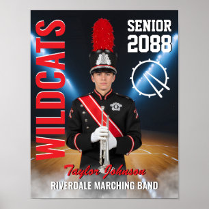 Abiturienten-Marschband-Foto Sportveranstaltungen Poster