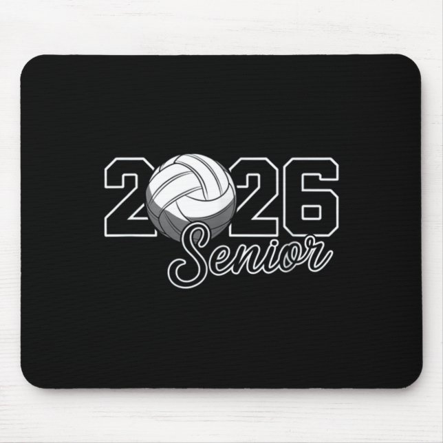 Abiturientin 2026 Volleyball-Mutter High-School-Ab Mousepad (Vorne)