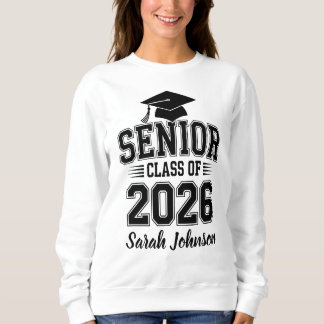 Abiturjahrgang 2026 Abschluss mit individuellem Na Sweatshirt