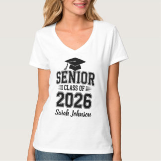 Abiturjahrgang 2026 Abschluss mit individuellem Na T-Shirt