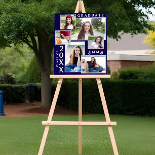 Abiturjahrgang 2026 Mehrfach-Foto-Abschlussanzeige Poster