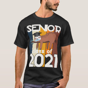 Abiturklasse 2021 Faultier-Quarantäne-Abschluss T-Shirt