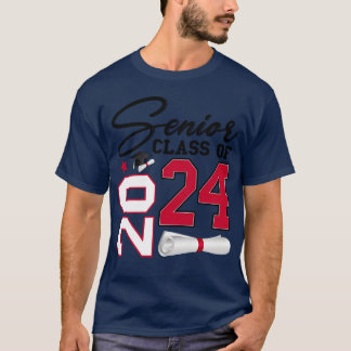 Abiturklasse 2024 College High School Abschluss fr T-Shirt