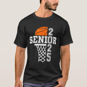 Abiturklasse 2025 Basketball-Sportler im Abschluss T-Shirt