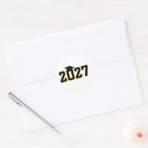 Abiturklasse 2027 Abschlussfeier Runder Aufkleber