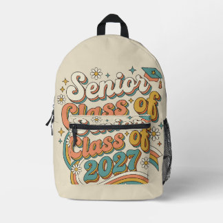 Abiturklasse 2027. bedruckter rucksack