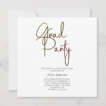 Abiturparty-Einladung | Laga-Schriftart Schwarz We