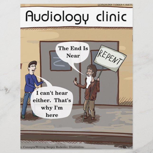 Abkehr für das Audiologe Office Funny (Vorderseite)