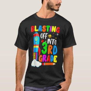 Abklingen zum 3. Grade Funny Zurück zur Schule für T-Shirt