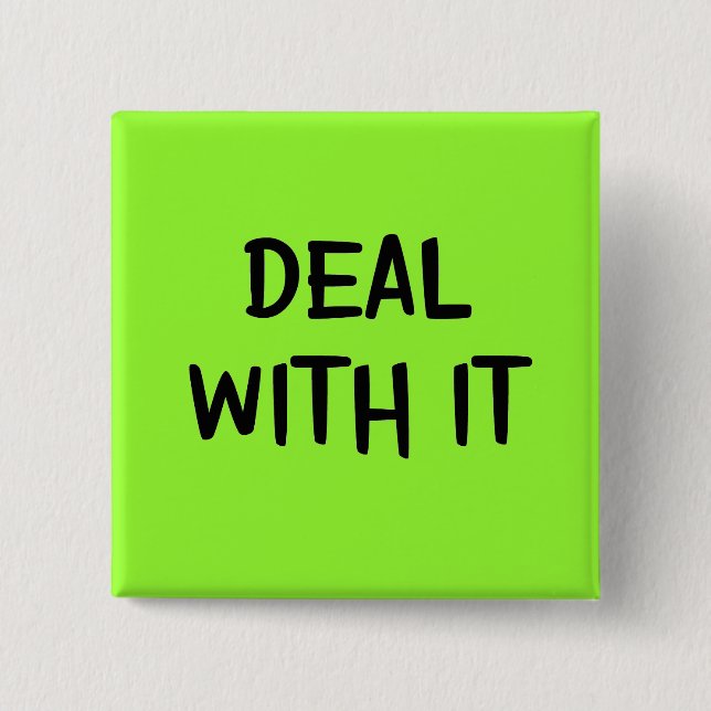 Abkommen mit ihm Knopf Button (Vorderseite)