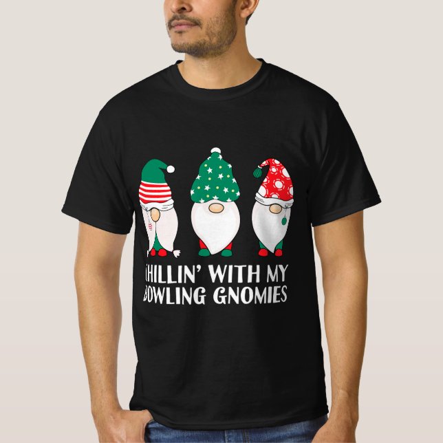 Abkühlen mit meinem Bowling Gnomies PJ Fun Gnome P T-Shirt (Vorderseite)