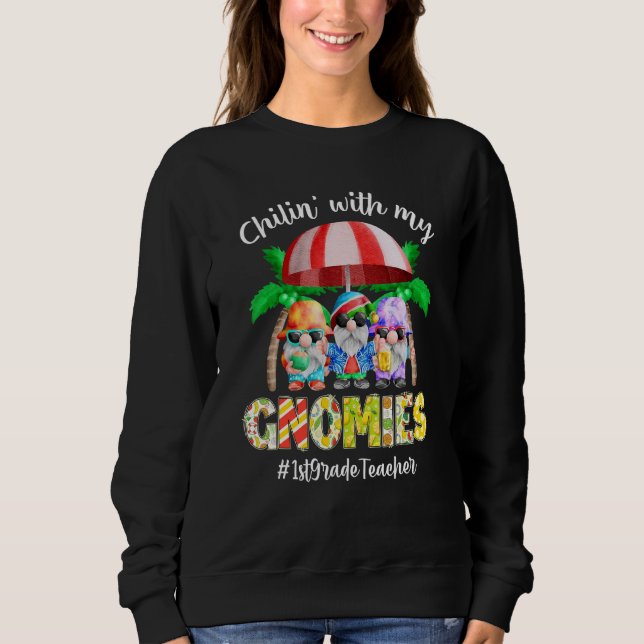Abkühlen mit meinen Gnomen 1. Sweatshirt (Vorderseite)