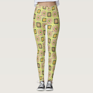 ABL - 0246 - Mandala vert - Leggings