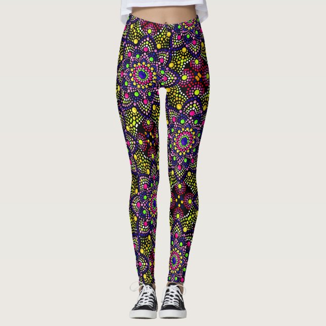ABL - 0266 - ColorfulMandala - Leggings (Devant)