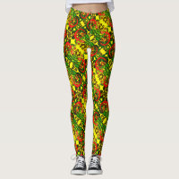 ABL - 304 - Gecko rouge - Leggings