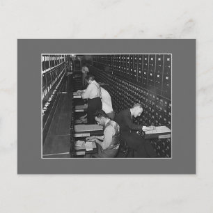 Ablage Männer, 1930er Jahre Postkarte