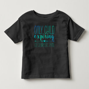 Ablaufendes Einzelkind - Marine und Türkis Ombre Kleinkind T-shirt