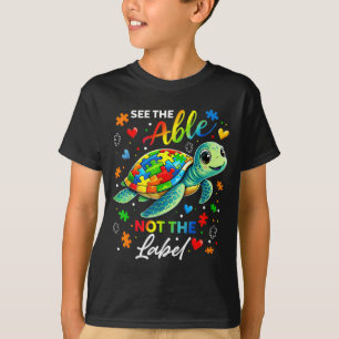 Able Not Label Turtle Au Bewusstsein Für Männer Fr T-Shirt