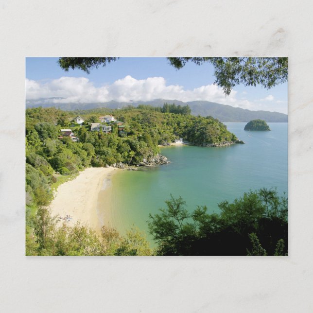 Able Tasman NP, Nelson, Neuseeland. Die vielen Postkarte (Vorderseite)