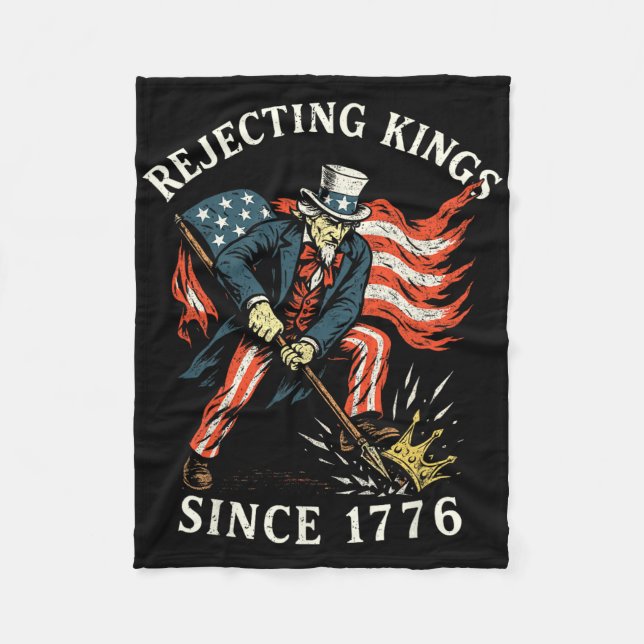 Ablehnung von Königen seit 1776 Fleecedecke (Vorderseite)