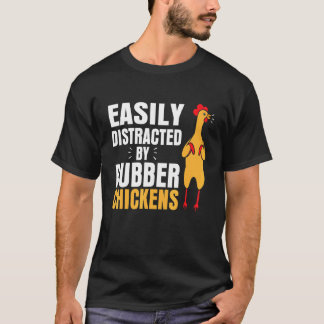 Ablenkbares Gummihuhn Cooler Vogel T-Shirt