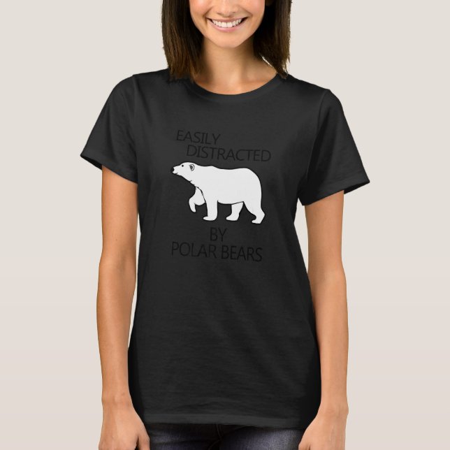 Ablenkt von Polar Bears Expedition Arctic Wildli T-Shirt (Vorderseite)