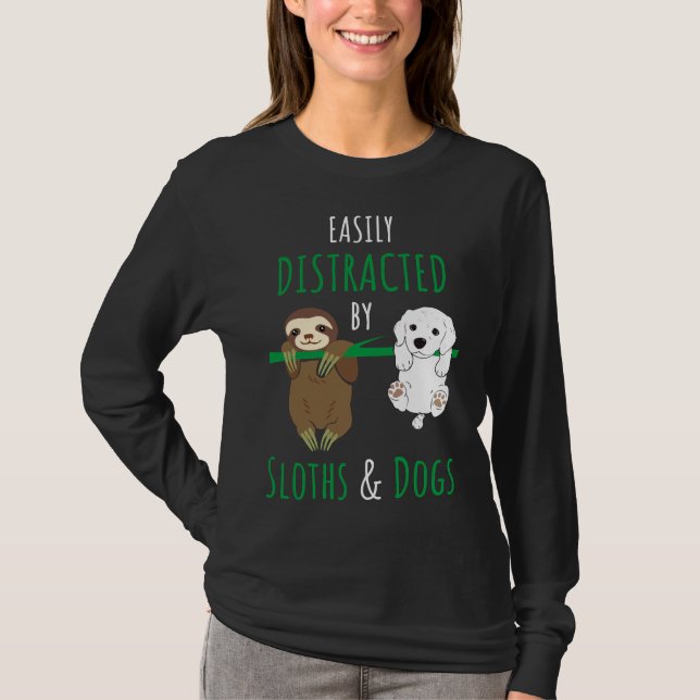 Ablenkt von Schluchten und Hundsfaultier T-Shirt (Vorderseite)