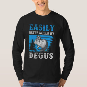 Ablenkung durch Degus Nagetier Gewöhnliche Degu T-Shirt