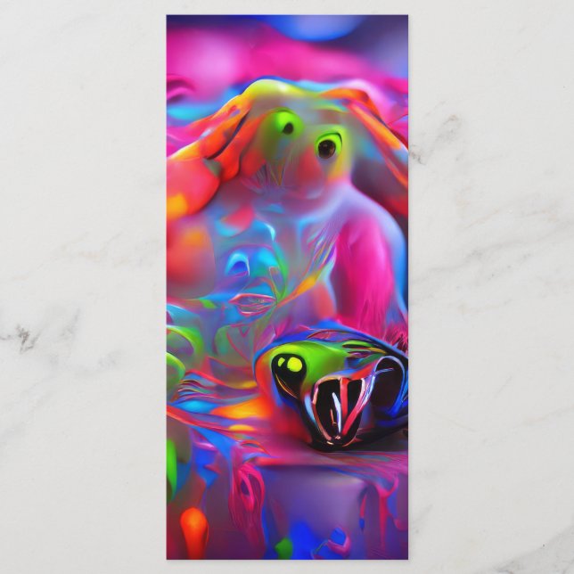 Ablutophobie-Lesezeichen Menükarte (Vorderseite)