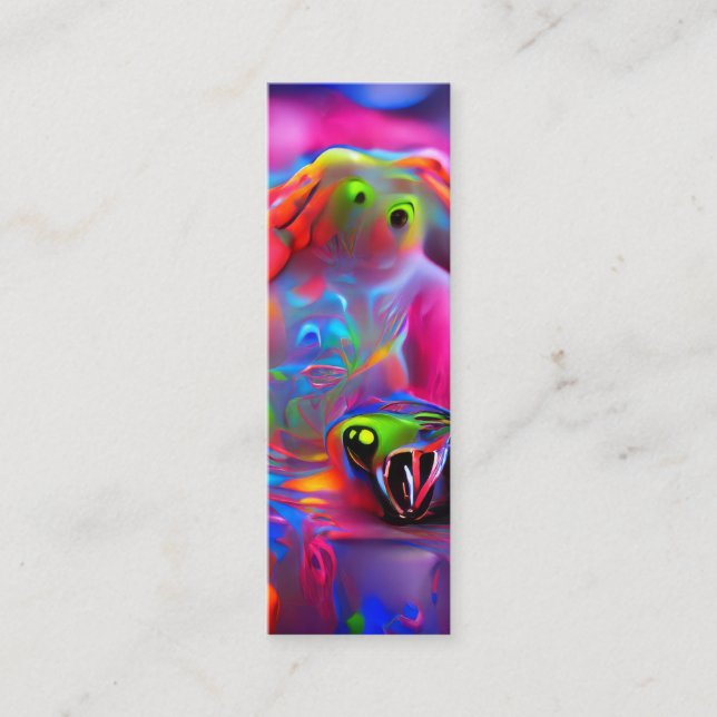 Ablutophobie-Lesezeichen Mini Visitenkarte (Vorderseite)