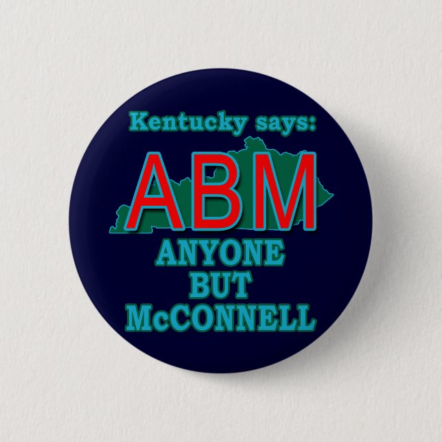 ABM: Jedermann aber McConnell für Kentucky Button (Vorderseite)