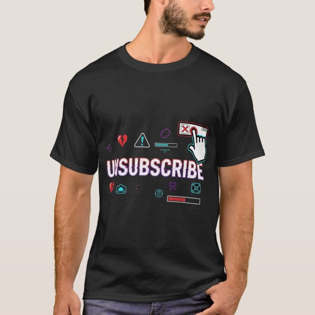Abmelden - Funny Tech Meme T - Shirt (Vorderseite)
