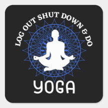 Abmelden geschlossen entspannen und Yoga machen