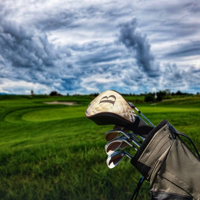 Abmessungen Square-B Golf Head Cover Headcover (Your choice of Monogram, in this Dimensional Square-B Golf Club Cover!)