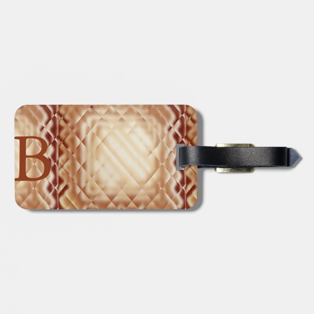 Abmessungen Square-Red-B Gepäckanhänger (Rückseite horizontal)