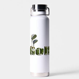 Abmessungen von Golfklubs und Name, Trinkflasche