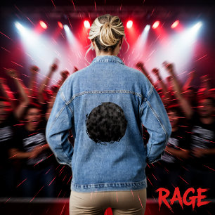 Abnehmendes Signal Jeansjacke