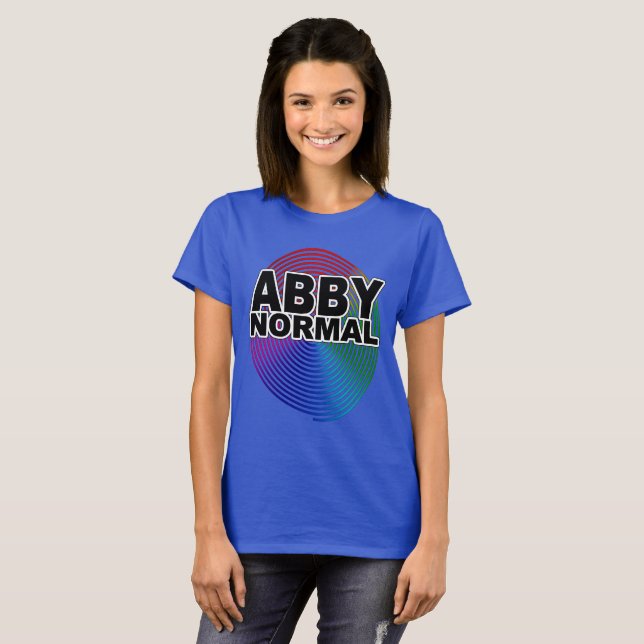 Abnorme abnormale kfarbene, zerklüftete Spiralfrau T-Shirt (Vorne ganz)