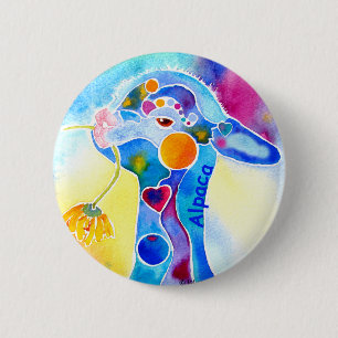Abnutzungs-Alpaka für das warme Fuzzies Button
