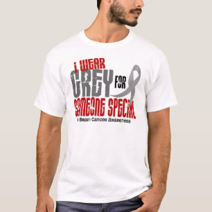 Abnutzungs-Grau des Hirntumor-I für jemand T-Shirt