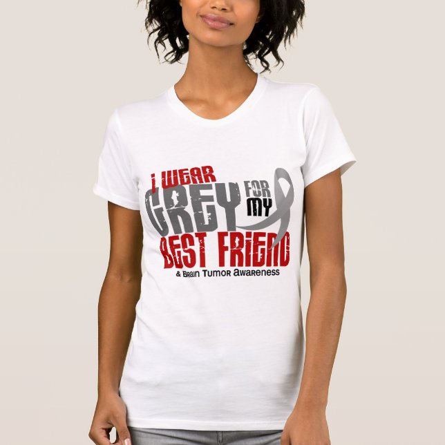 Abnutzungs-Grau des Hirntumor-I für meinen besten T-Shirt (Vorderseite)