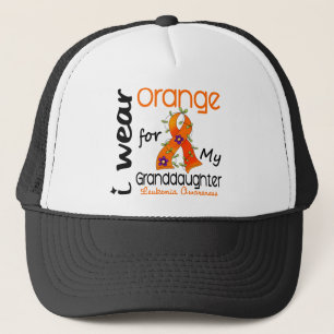 Abnutzungs-Orange der Leukämie-I für meine Enkelin Truckerkappe