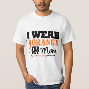Abnutzungs-Orange der Leukämie-I für meine Mamma T-Shirt