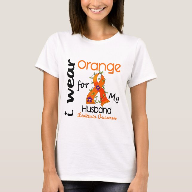 Abnutzungs-Orange der Leukämie-I für meinen T-Shirt (Vorderseite)