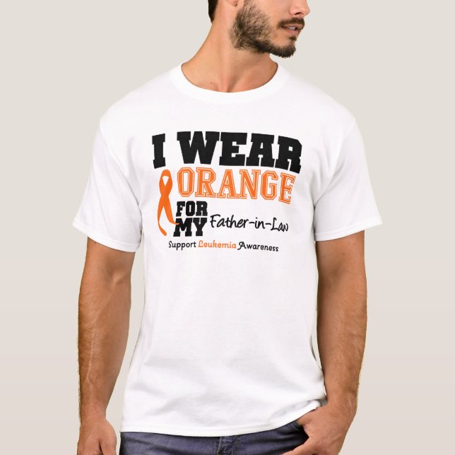 Abnutzungs-Orange der Leukämie-I für meinen T-Shirt (Vorderseite)