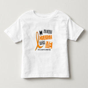 Abnutzungs-Orange der Leukämie-I für MICH 37 Kleinkind T-shirt