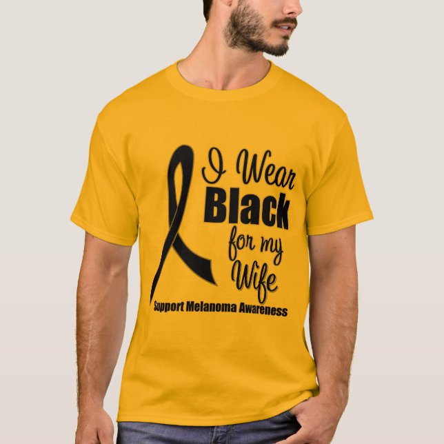 Abnutzungs-Schwarzes des Melanom-I für meine T-Shirt (Vorderseite)