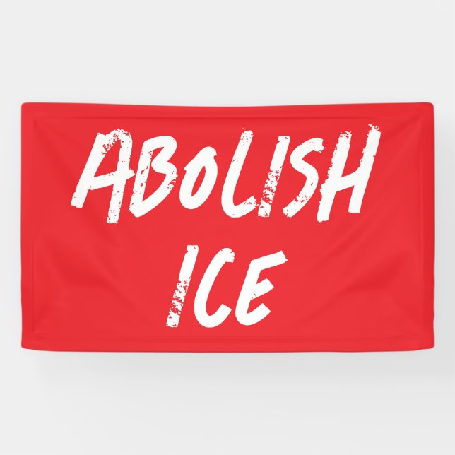 Abolish ICE Overpass Protest Banner (Horizontal)